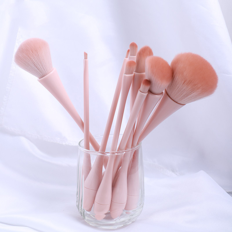 Pink Easy Handle Makeup Brushes Juego de brochas para sombras de ojos