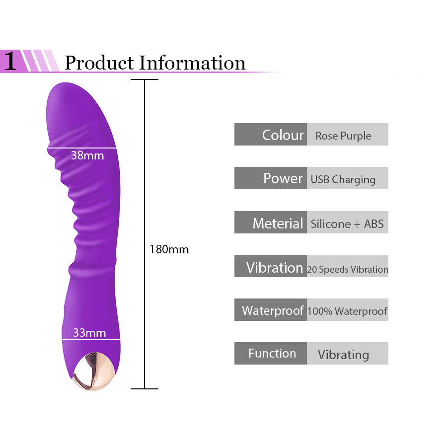 Venta al por mayor de silicona Mini AV Wand Sex Toy Mujeres Vibrador Masajeador