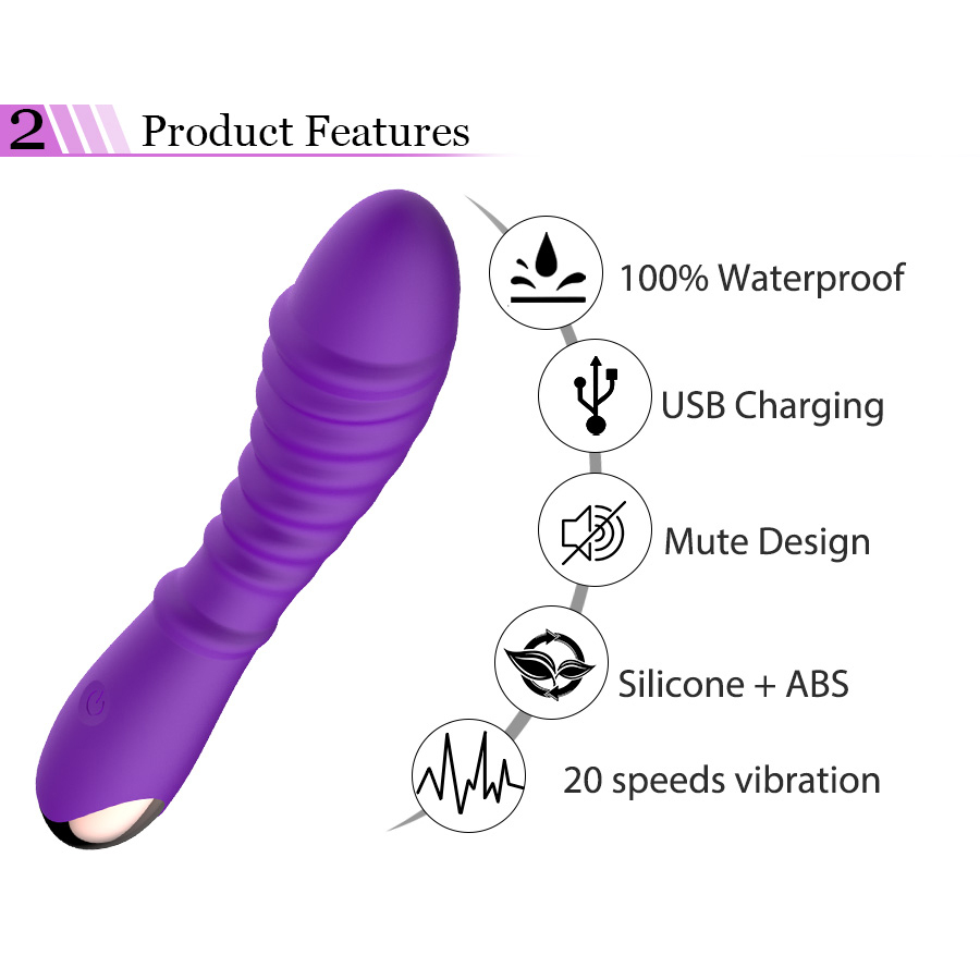 Venta al por mayor de silicona Mini AV Wand Sex Toy Mujeres Vibrador Masajeador