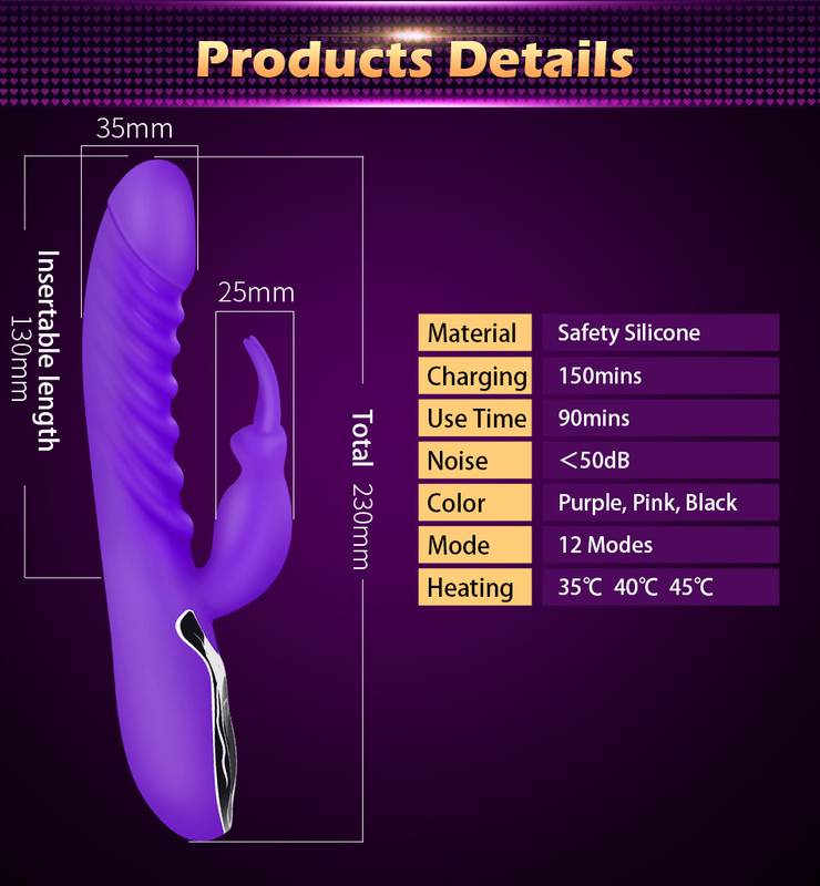 Vibrador Recargable Coño Estimulador vaginal Juguete sexual inalámbrico